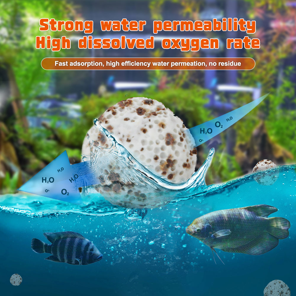 水族箱过滤介质纳米高密度生物陶瓷球
