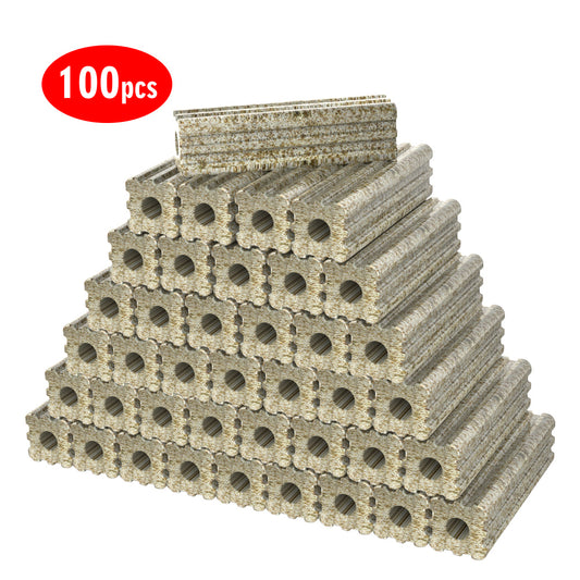 6-inch Long Large Aquarium Fish Tank Filter Media 100pcs gray nano bars