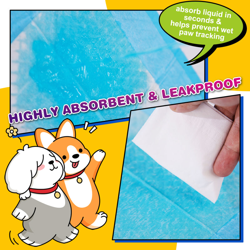 Dog and Puppy Training Pads, 150 Count Absorbent Dog Pee Potty Training Pads