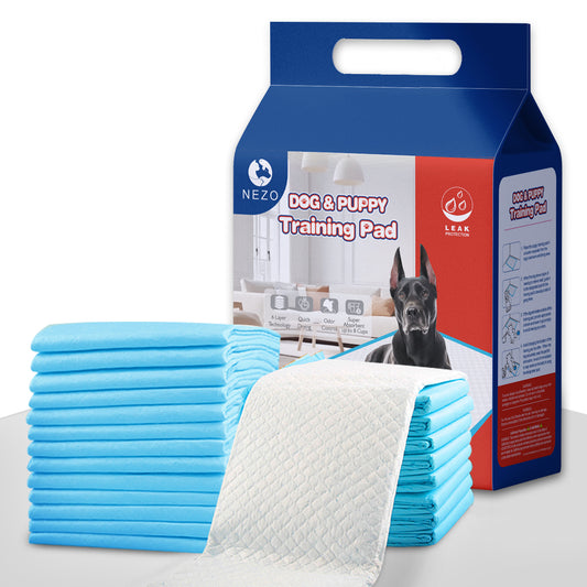 Nezo 34 x 46 inch Pee Pads with 6 Layer Leak-Proof and Super Absorbent 30/180count