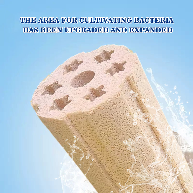 NEZO Aquarium Filter Media Ceramic, 10 inch, Extra Large and High Density, 12 Pieces, for Fish Tank, Freshwater, Saltwater, Koi Ponds