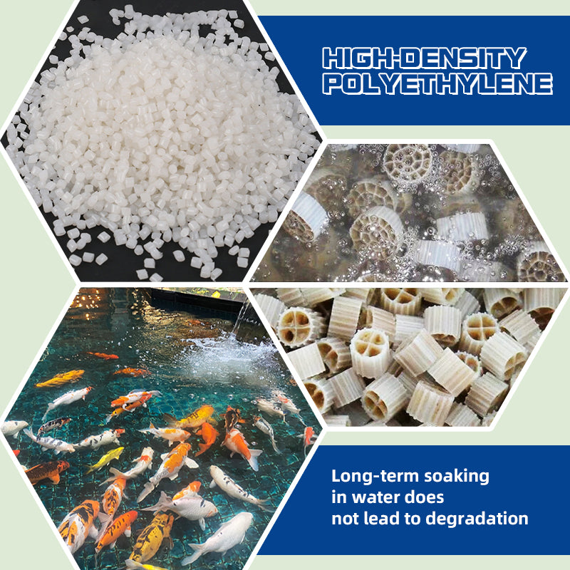 NEZO K3 Bio Media Plus 10 Gallons - Ultimate MBBR Filter for Aquariums & Ponds | Eco-Friendly Biological Filtration | Supports Nitrification Cycle | Perfect for Aquaponics & Hydroponics