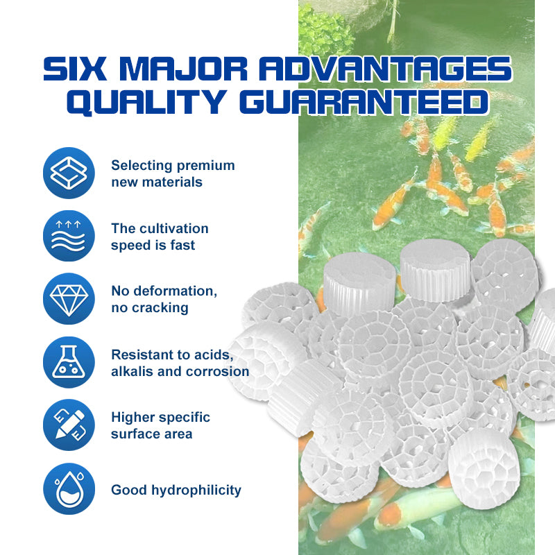 NEZO K3 Bio Media Plus 10 Gallons - Ultimate MBBR Filter for Aquariums & Ponds | Eco-Friendly Biological Filtration | Supports Nitrification Cycle | Perfect for Aquaponics & Hydroponics