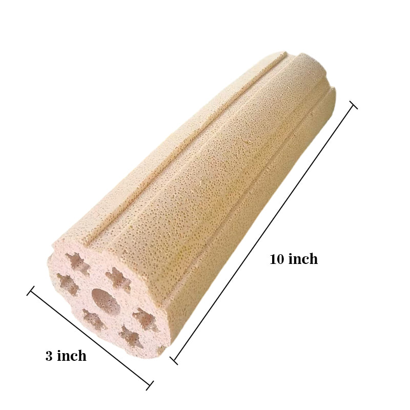 NEZO Aquarium Filter Media Ceramic, 10 inch, Extra Large and High Density, 12 Pieces, for Fish Tank, Freshwater, Saltwater, Koi Ponds