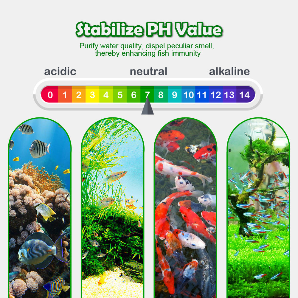 6-inch Long Large Aquarium Fish Tank Filter Media 100pcs gray nano bars