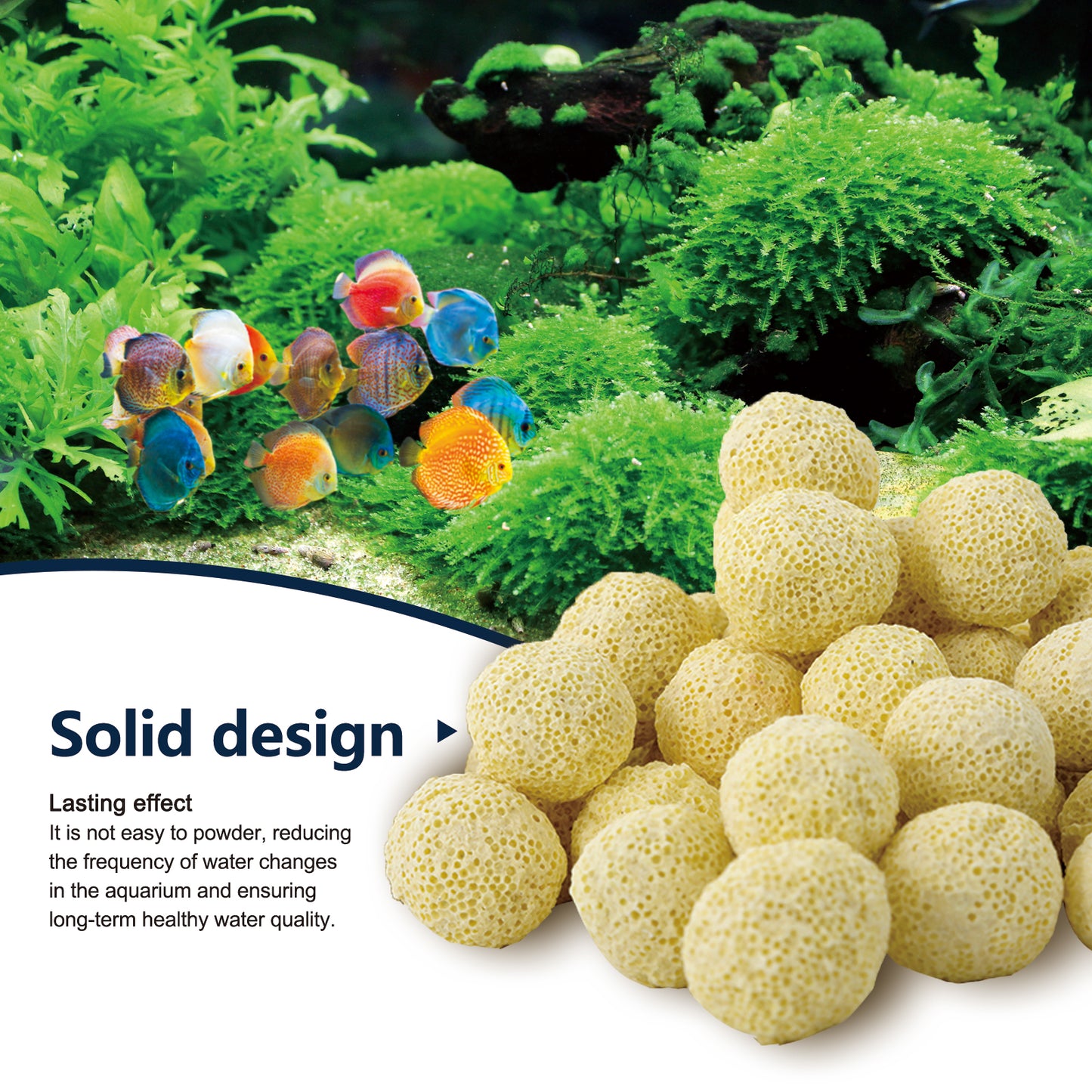 Aquarium Fish Tank 2-Pack Filter Media Yellow Bio Ceramic Balls