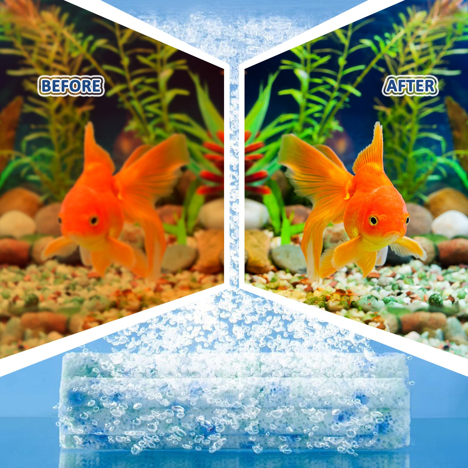 NEZO 6-inch Aquarium Fish Tank High Density Filter Media Ceramic - 80pcs, for Freshwater, Saltwater, Koi Ponds & More